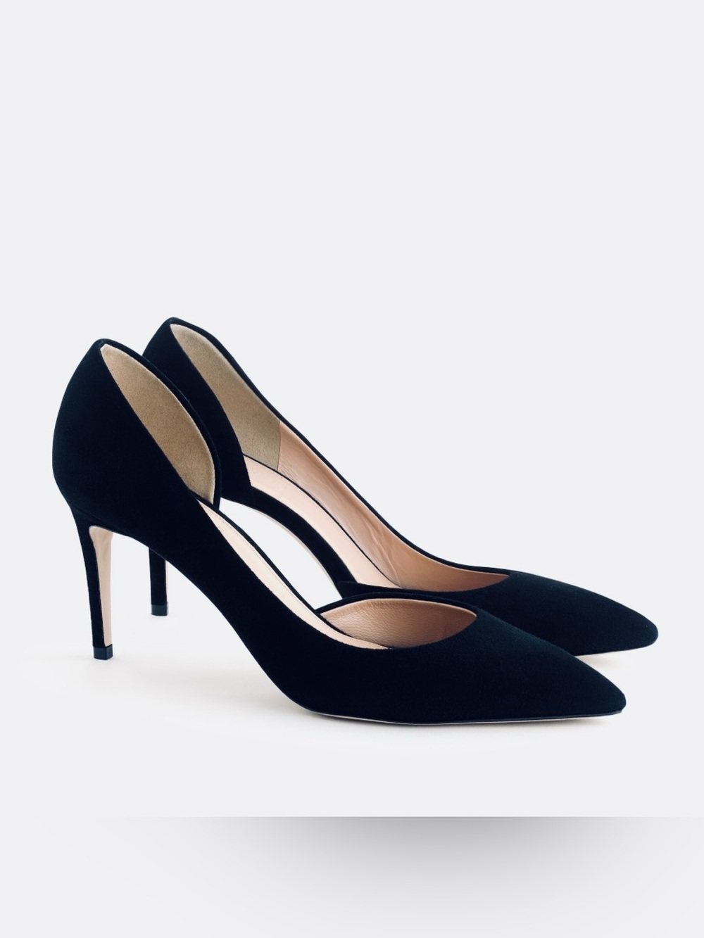 J.Crew Blue Suede Lucie heels
